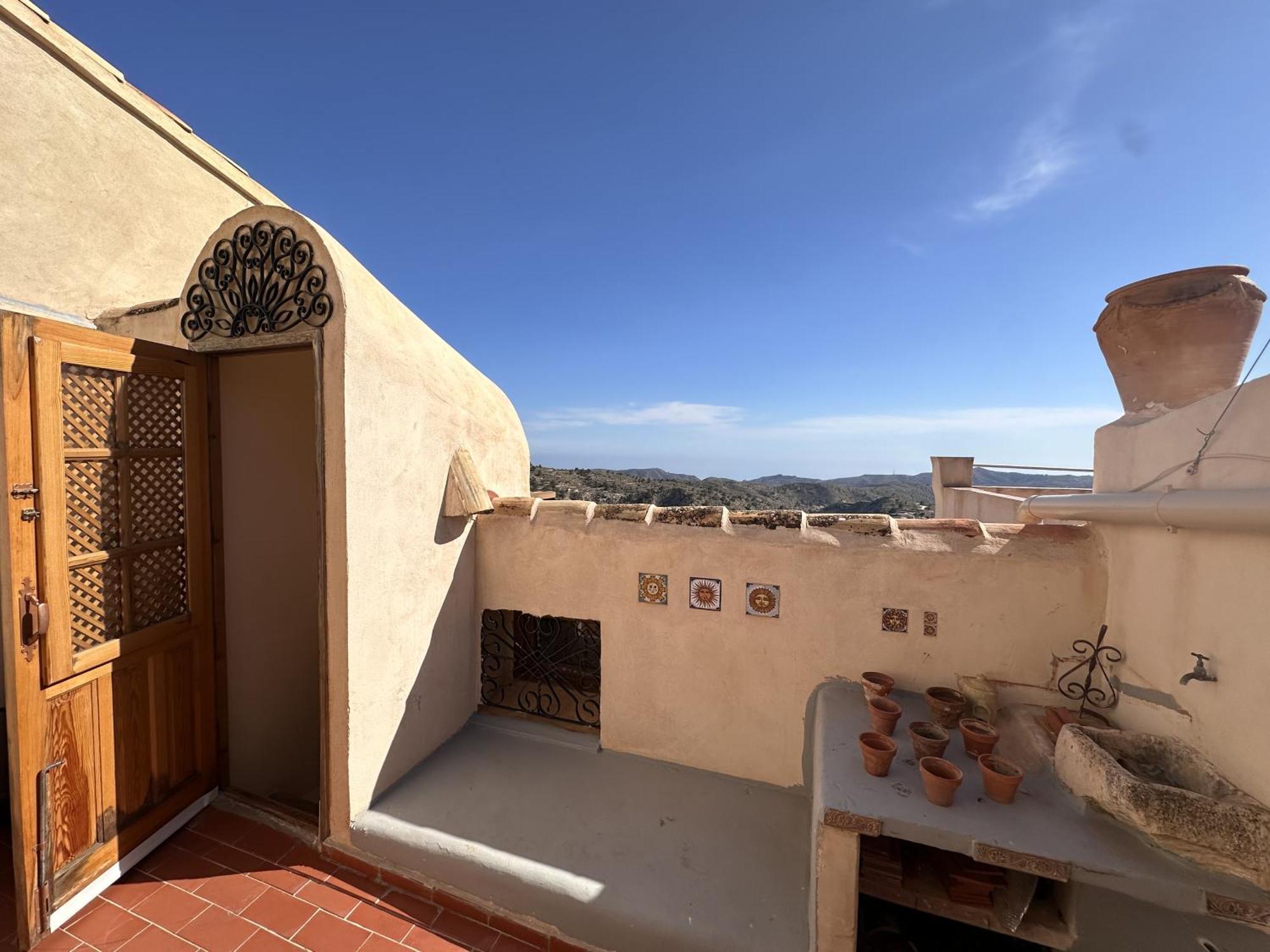 Casa Con Vistas Al Mar Y Patio De Buganvillas Aigues Kültér fotó